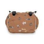 Load image into Gallery viewer, Cow Dogs Diaper Bag in Tan
