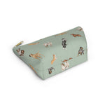 Load image into Gallery viewer, Cow Dogs Pencil Pouch in Mint
