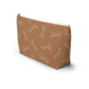 Elk Shed Pencil Pouch in Saddle