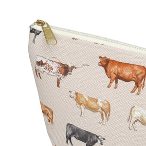 Cow Pouch, Pencil Case, Farm Animal Custom Teacher Bridesmaid Cosmetic Bag,  Farmer Zipper Makeup Accessory Pouch - Yahoo Shopping