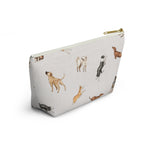 Load image into Gallery viewer, Cow Dogs Pencil Pouch in Cream
