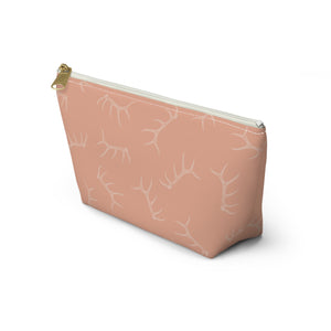 Elk Shed Pencil Pouch in Peachy Pink