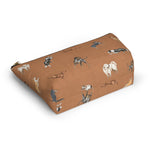 Load image into Gallery viewer, Cow Dogs Pencil Pouch in Saddle
