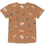 Load image into Gallery viewer, Cow Dogs Little Kids Tee in Saddle
