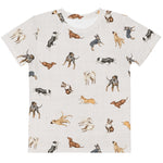 Load image into Gallery viewer, Cow Dogs Little Kids Tee in White
