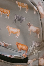 Load image into Gallery viewer, Beef Cows Backpack in Army Green
