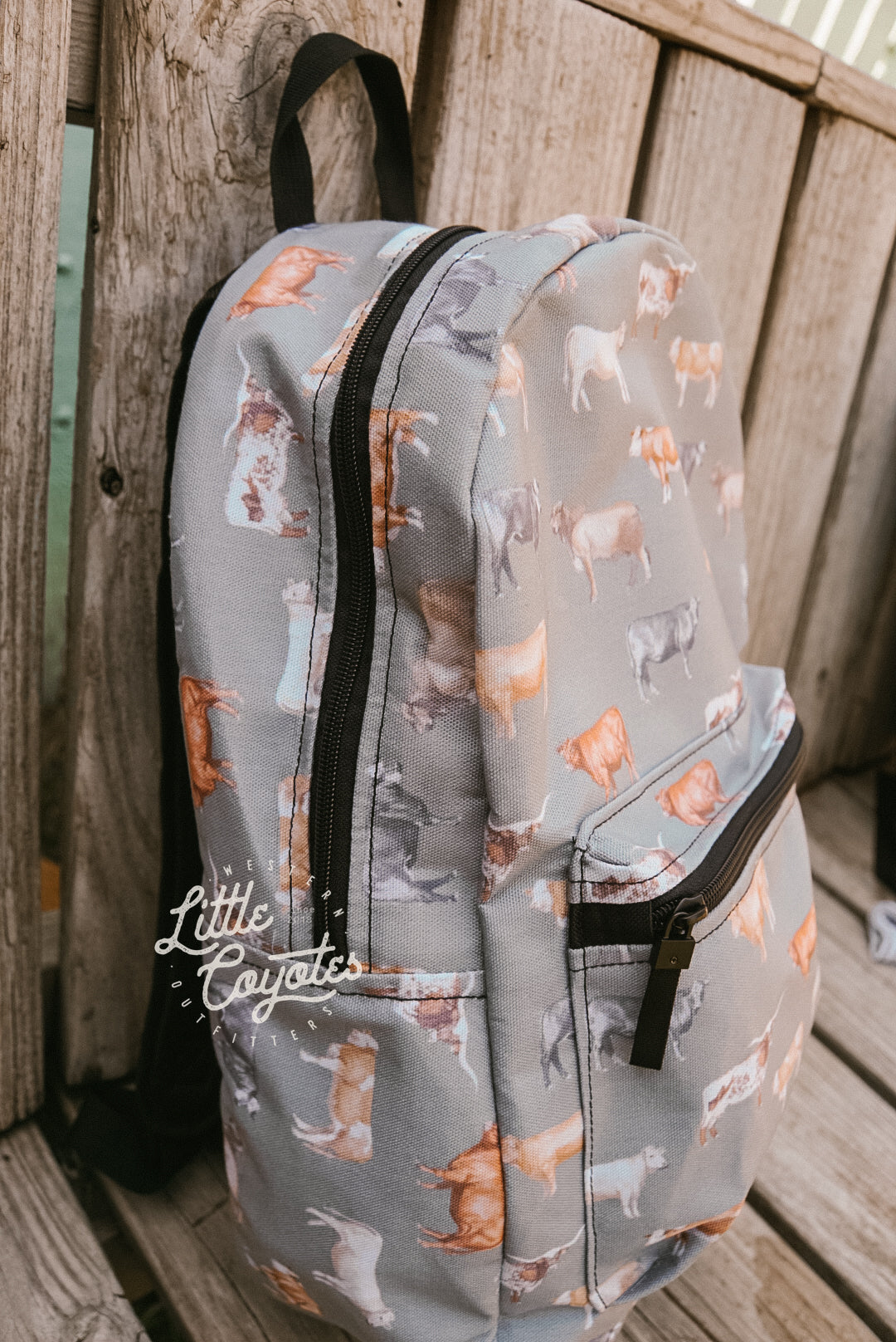 Beef Cows Backpack in Army Green