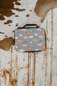 Beef Cows Lunch Box in Army Green