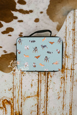 Load image into Gallery viewer, Cow Dogs Lunch Box in Turquoise
