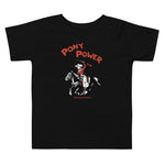 Load image into Gallery viewer, Pony Power Toddler Graphic Tee in Black

