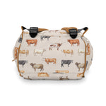 Load image into Gallery viewer, Beef Cows Diaper Bag in Cream
