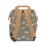 Load image into Gallery viewer, Beef Cows Diaper Bag in Green

