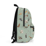 Load image into Gallery viewer, Cow Dogs Backpack in Mint
