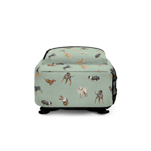 Cow Dogs Backpack in Mint