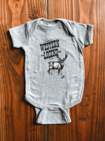 Load image into Gallery viewer, “Western Legend” Graphic Bodysuit in Heather Gray
