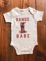 Load image into Gallery viewer, &quot;Range Babe&quot; Graphic Bodysuit in Cream
