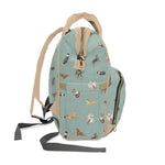 Load image into Gallery viewer, Cow Dogs Diaper Bag in Turquoise
