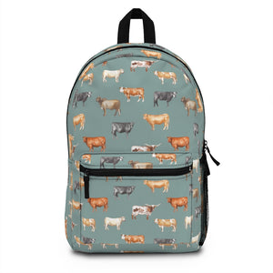 Beef Cows Backpack in Denim