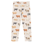 Load image into Gallery viewer, Beef Cows Kid&#39;s Leggings in Cream
