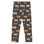 Load image into Gallery viewer, Beef Cows Kid&#39;s Leggings in Black
