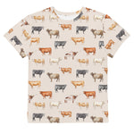 Load image into Gallery viewer, Beef Cows Big Kids Tee in Cream
