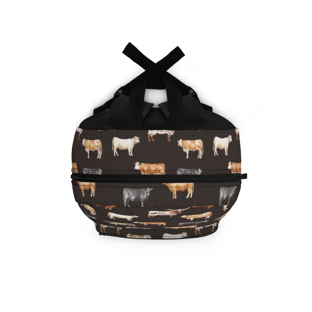 Beef Cows Backpack in Black