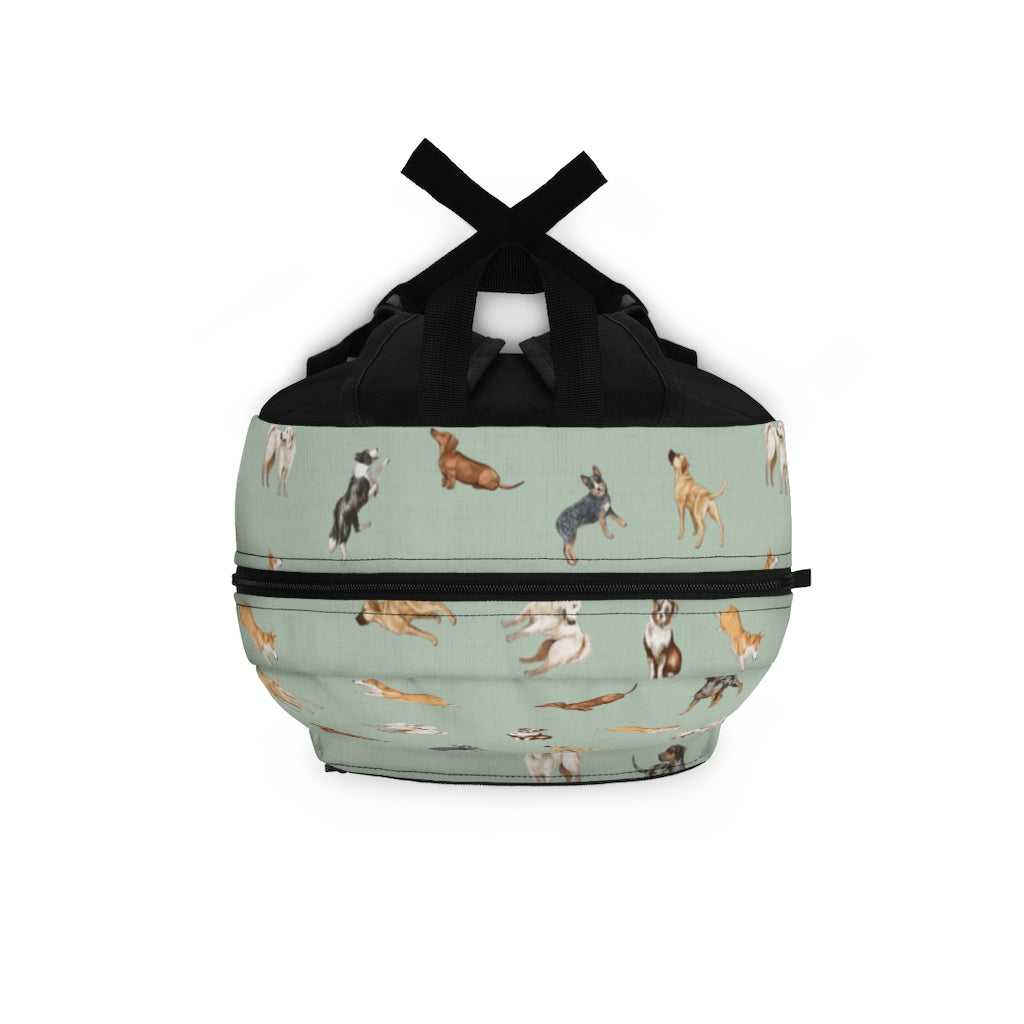 Cow Dogs Backpack in Mint