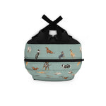 Load image into Gallery viewer, Cow Dogs Backpack in Turquoise
