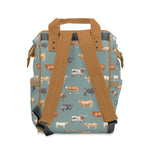 Load image into Gallery viewer, Beef Cows Diaper Bag in Denim
