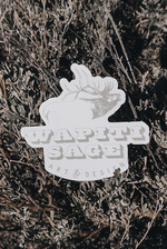 Load image into Gallery viewer, Wapiti Sage Design Elk Logo Sticker
