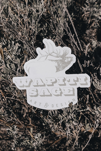 Wapiti Sage Design Elk Logo Sticker